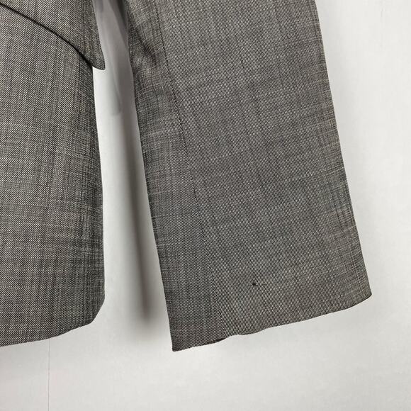 Classiques Entier | Gray & Black Blend Single Button Blazer Jacket - Picture 6 of 10